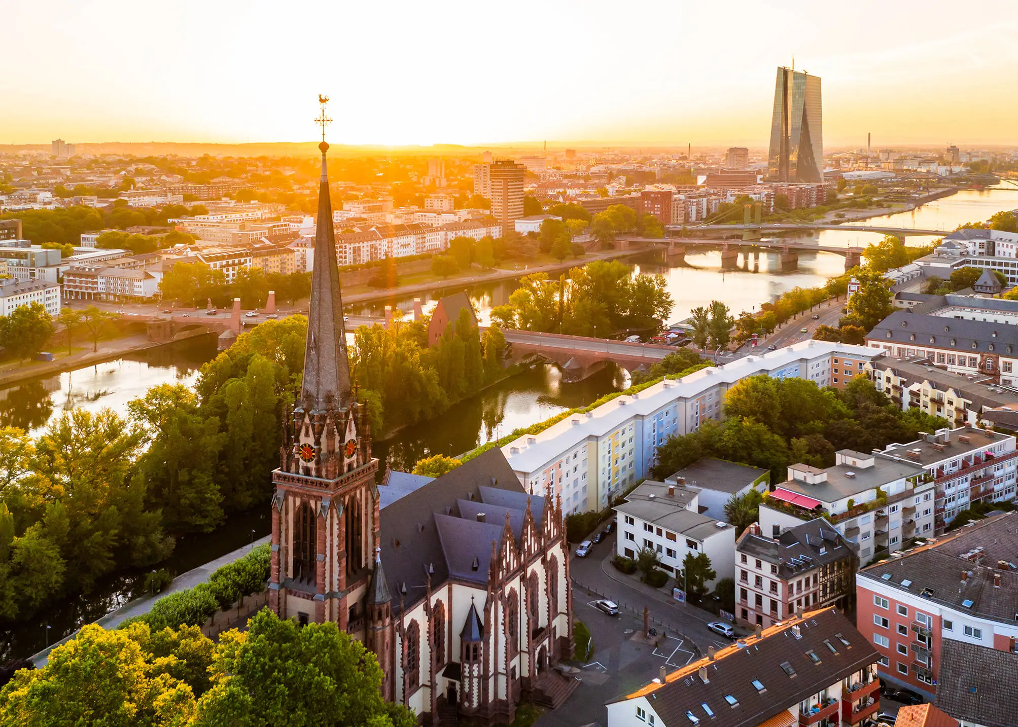 Skyline from Frankfurt.