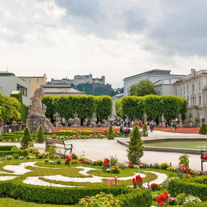 Flower garden of Mirabell Palace