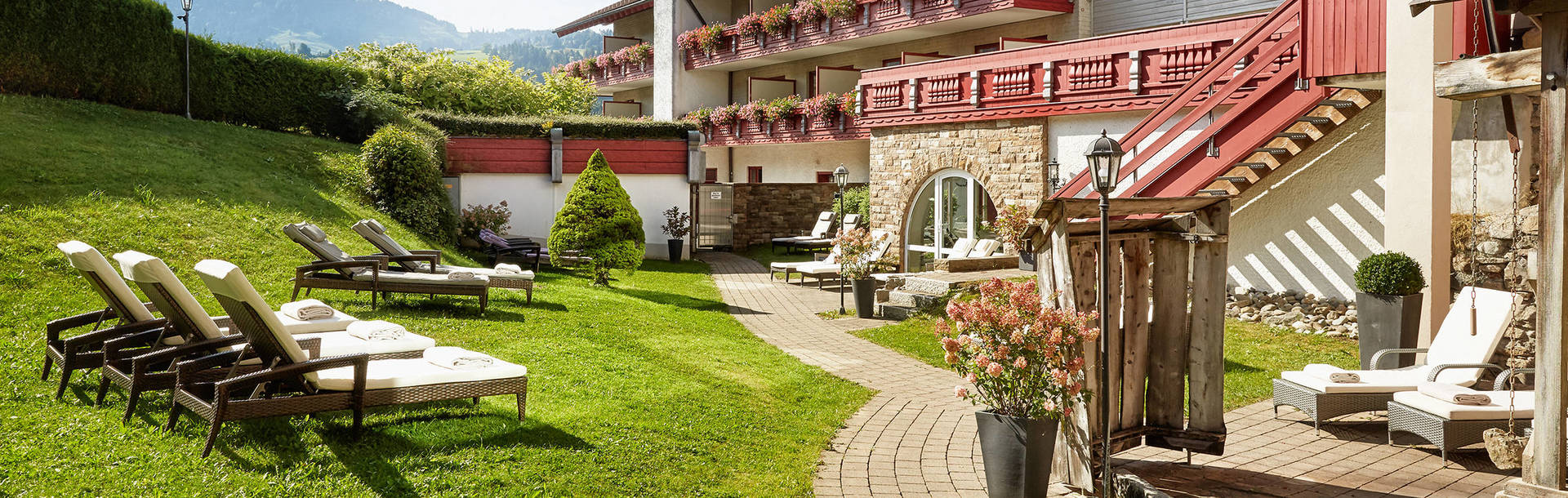 Saunagarten - Königshof Hotel-Resort Oberstaufen - Offizielle Webseite