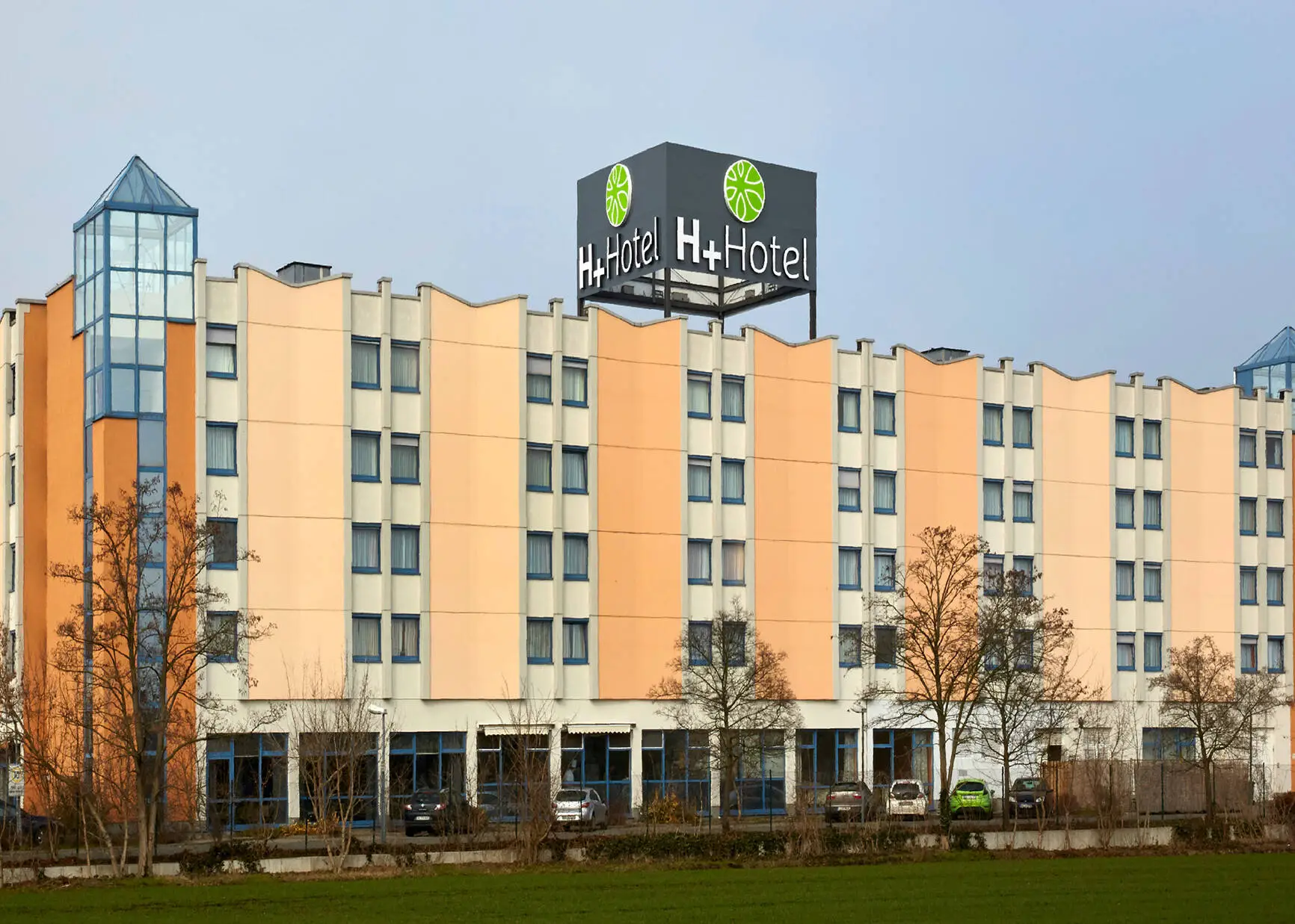 Exterior view from the H+ Hotel Leipzig-Halle