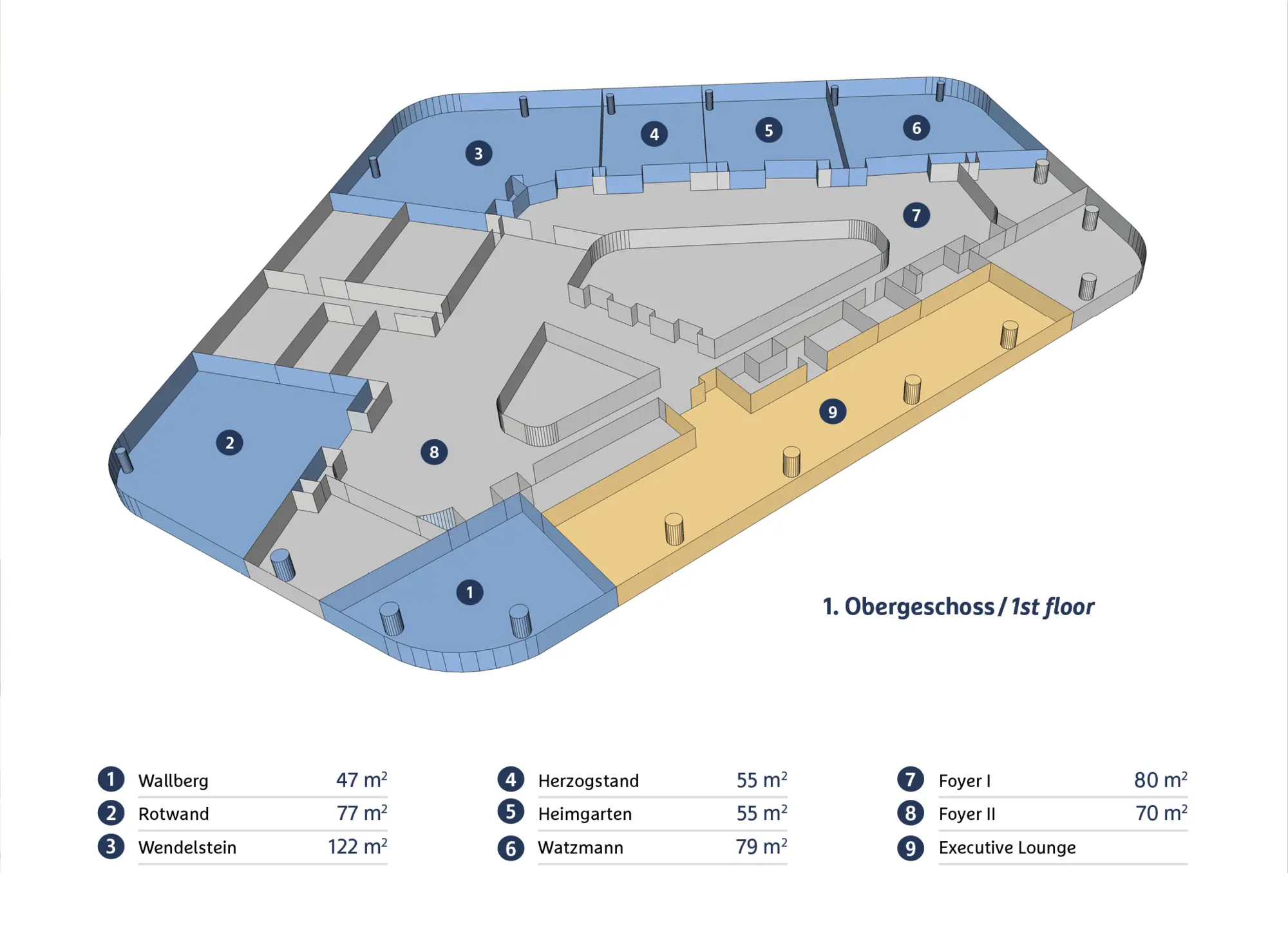 Tagungsraumplan vom HYPERION Hotel München