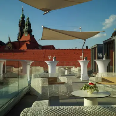 Roof terrace - HYPERION Hotel Dresden am Schloss