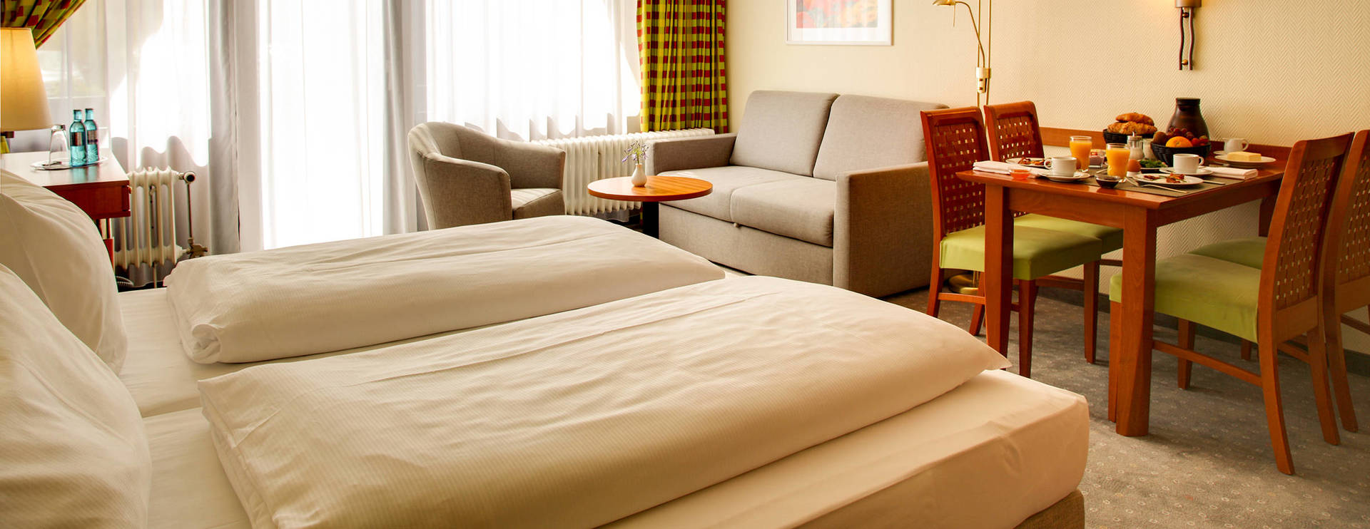 A modern hotelroom at the H+ Hotel Willingen - Official website
