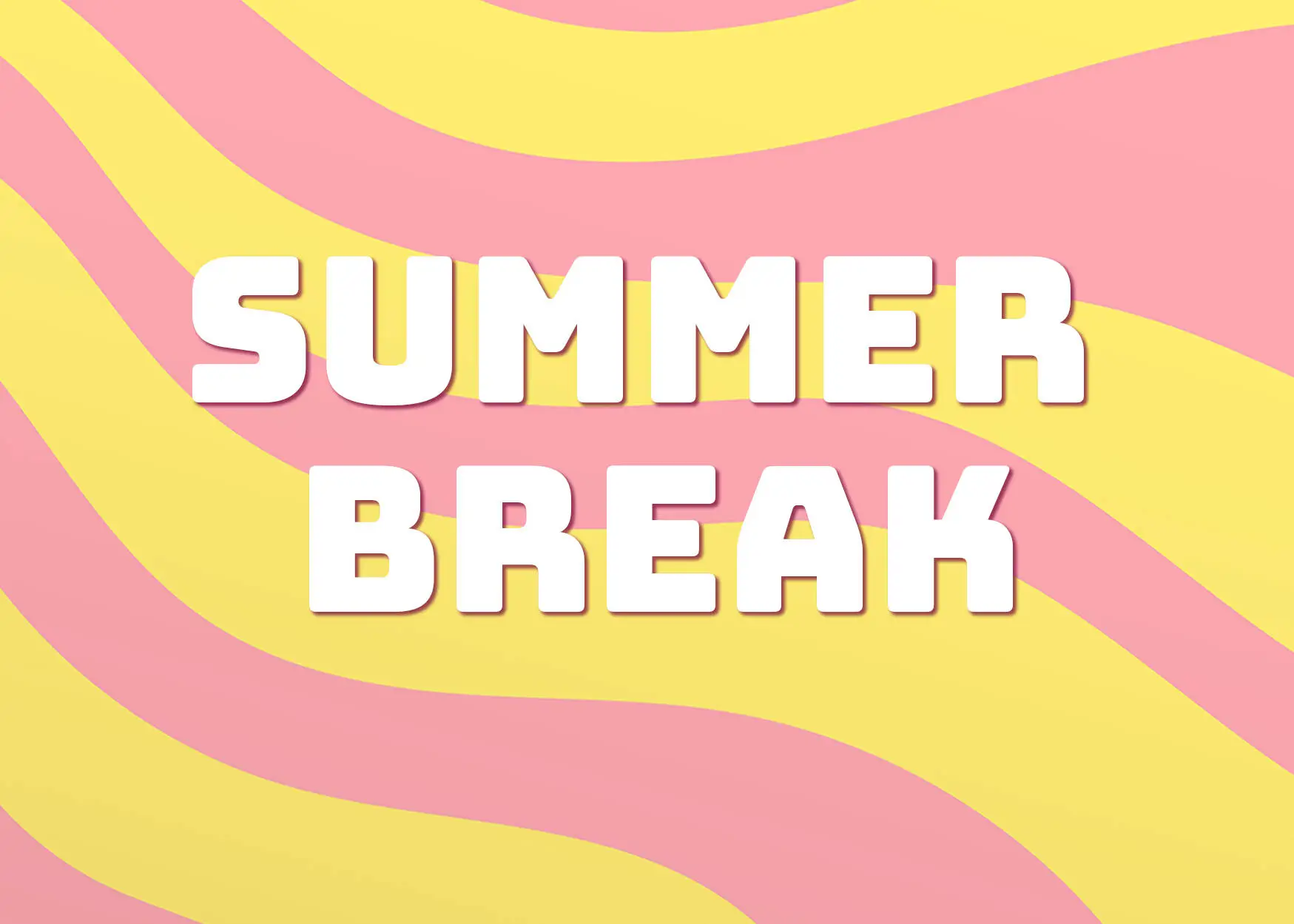 Pinke und gelbe Wellen