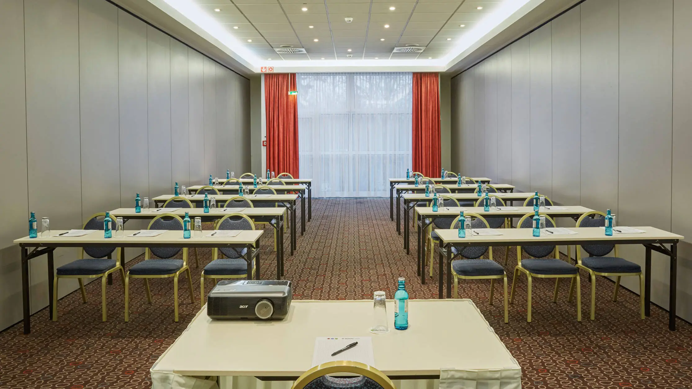 Bright conference rooms at the H+ Hotel Leipzig-Halle.