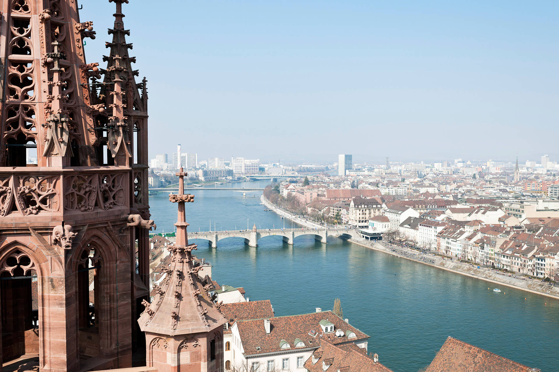 Überblick über die Innenstadt nahe dem Hyperion Hotel Basel - Offizielle Webseite