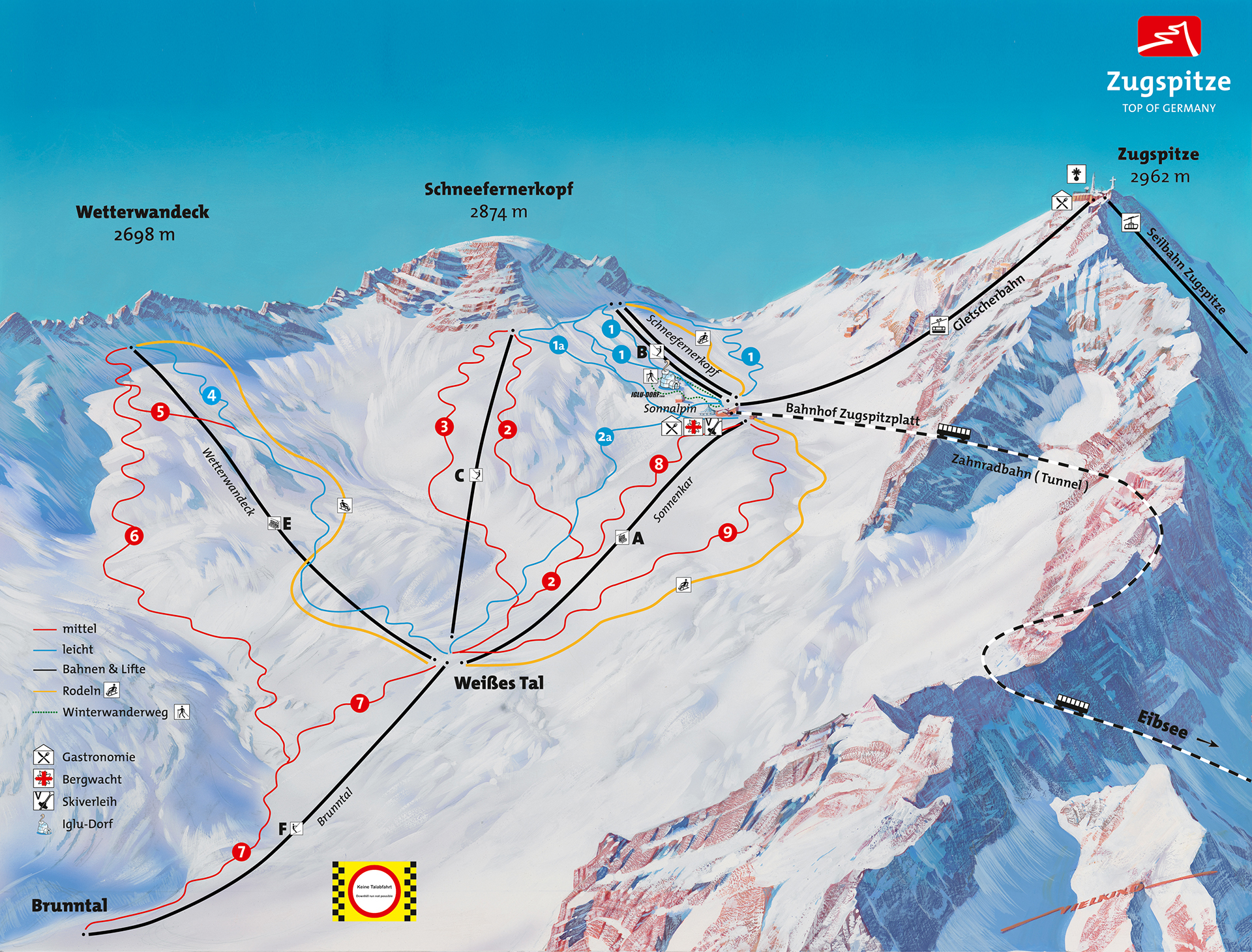 Zugspitze Pistenplan - Hyperion Hotel Garmisch-Partenkirchen - Offizielle Webseite Zugspitze Pistenplan - Hyperion Hotel Garmisch-Partenkirchen - Offizielle Webseite