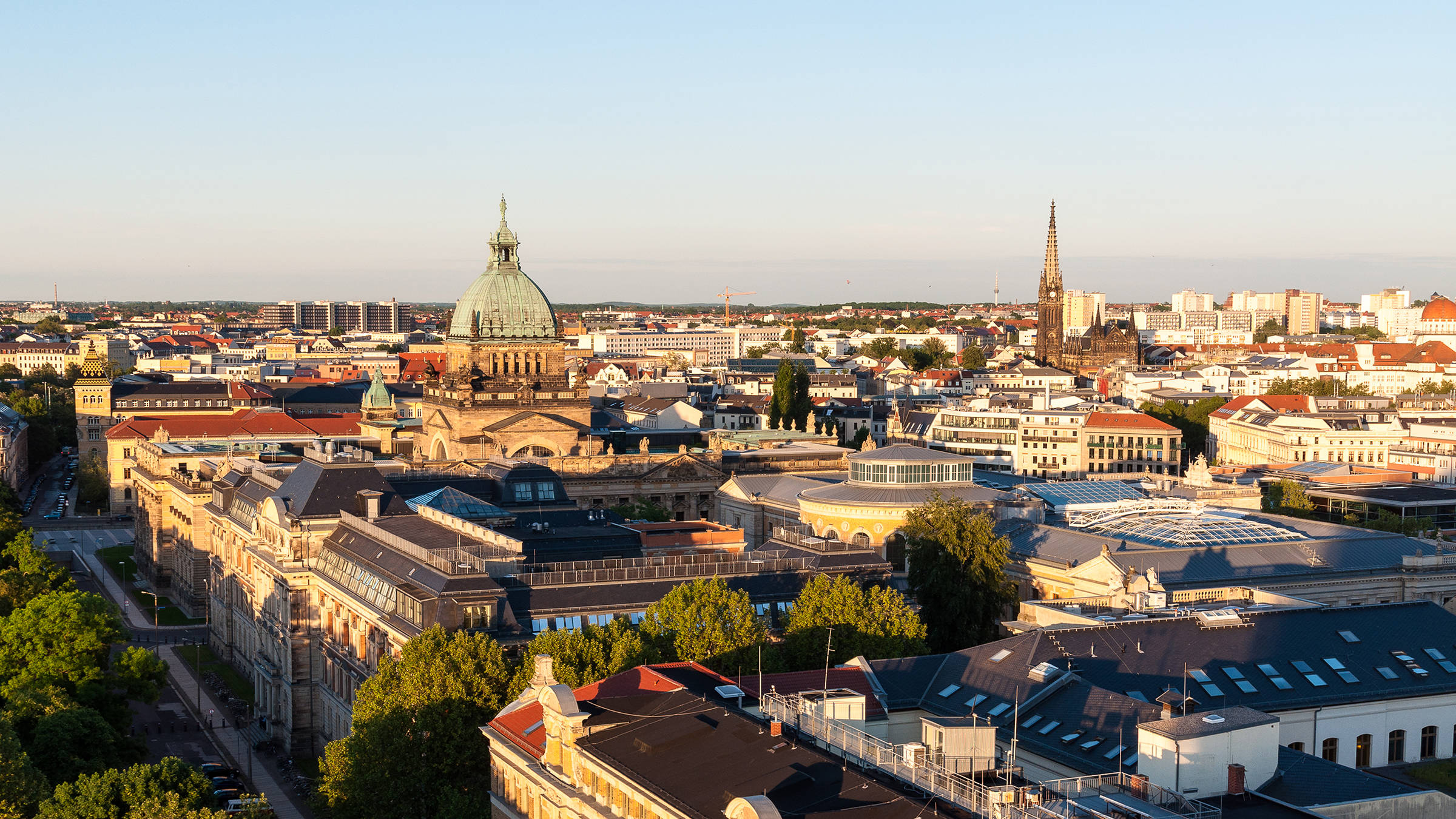 Skyline von Leipzig - H-Hotels.com Skyline von Leipzig - H-Hotels.com