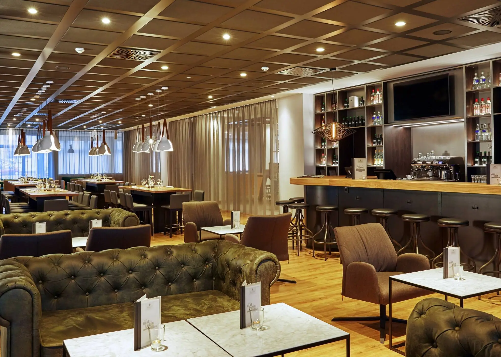 Bar de l'hôtel H4 Hotel Leipzig