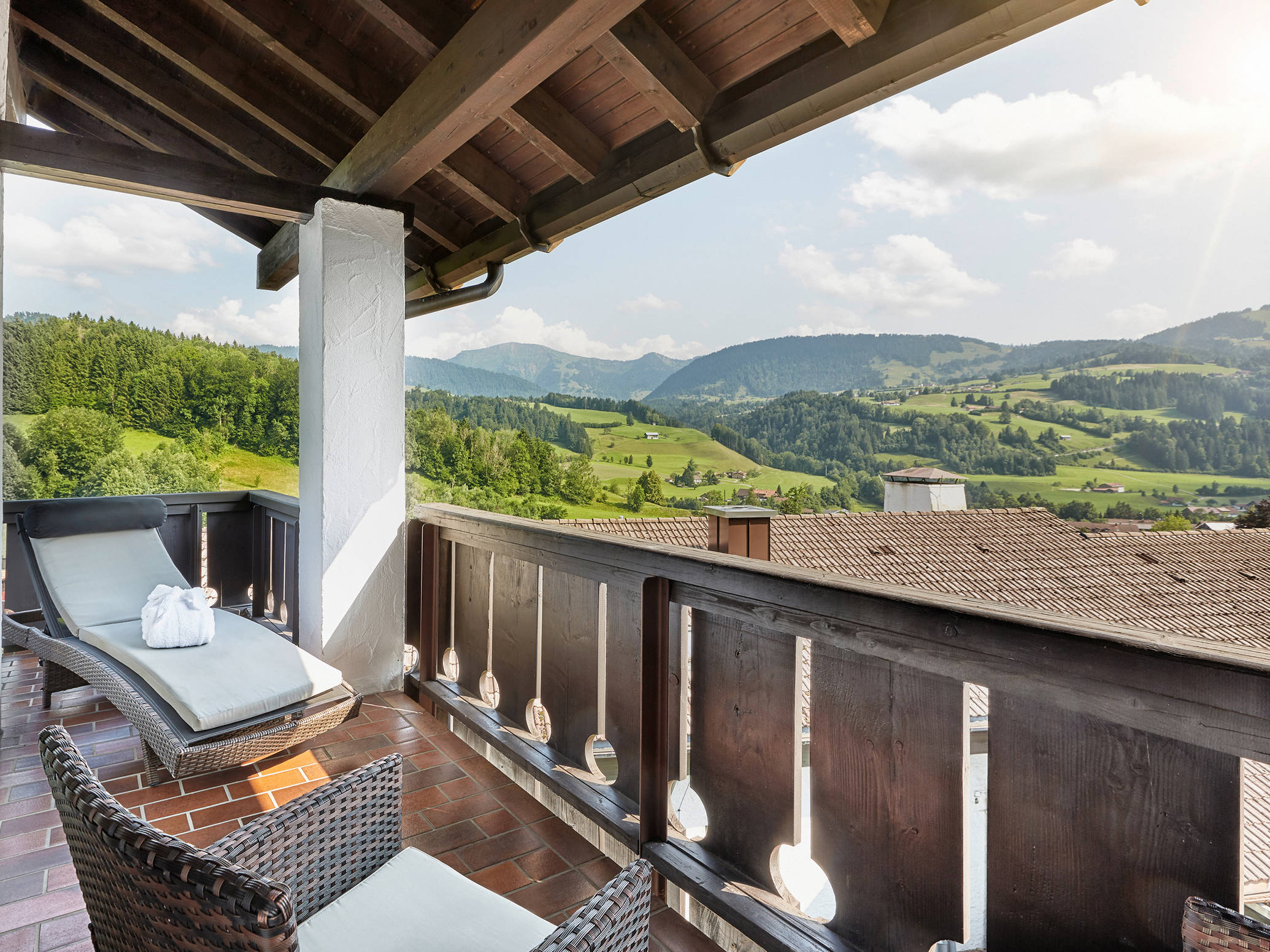 View from the balcony - H+ Hotel Balance Oberstaufen View from the balcony - H+ Hotel Balance Oberstaufen