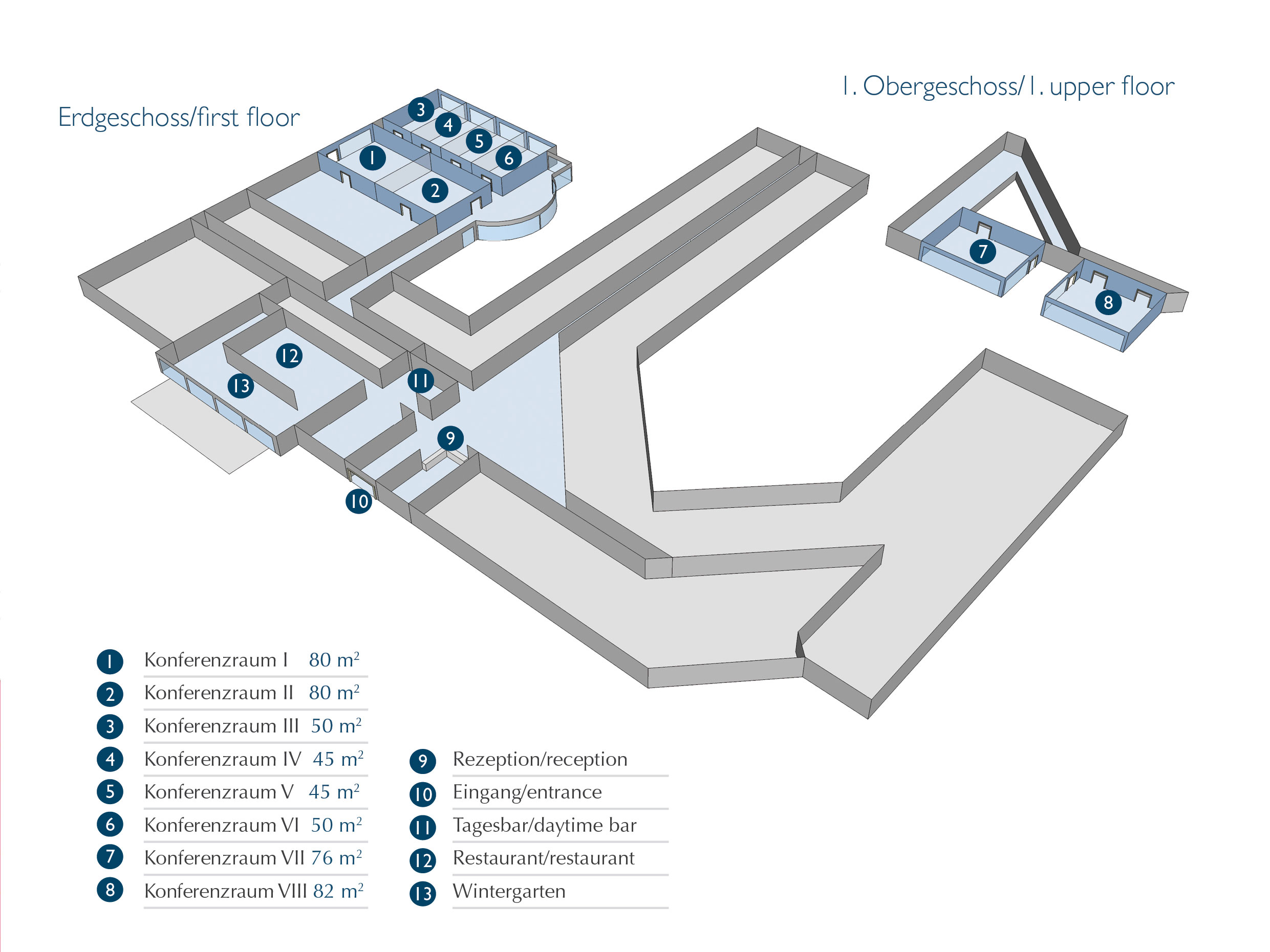 Location plan of the premises for meetings at the H+ Hotel Goslar - Official website Location plan of the premises for meetings at the H+ Hotel Goslar - Official website