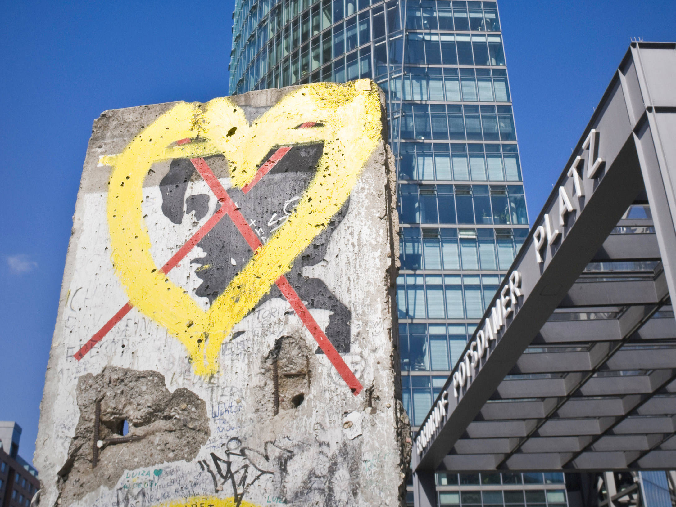 Mauerweg entlang des Potsdamer Platzes | H-Hotels.com Mauerweg entlang des Potsdamer Platzes | H-Hotels.com