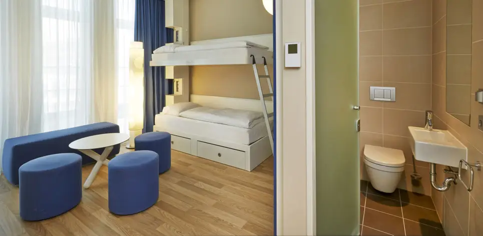 Salle de bain de l‘hôtel H2 Hotel München Messe - site internet officiel