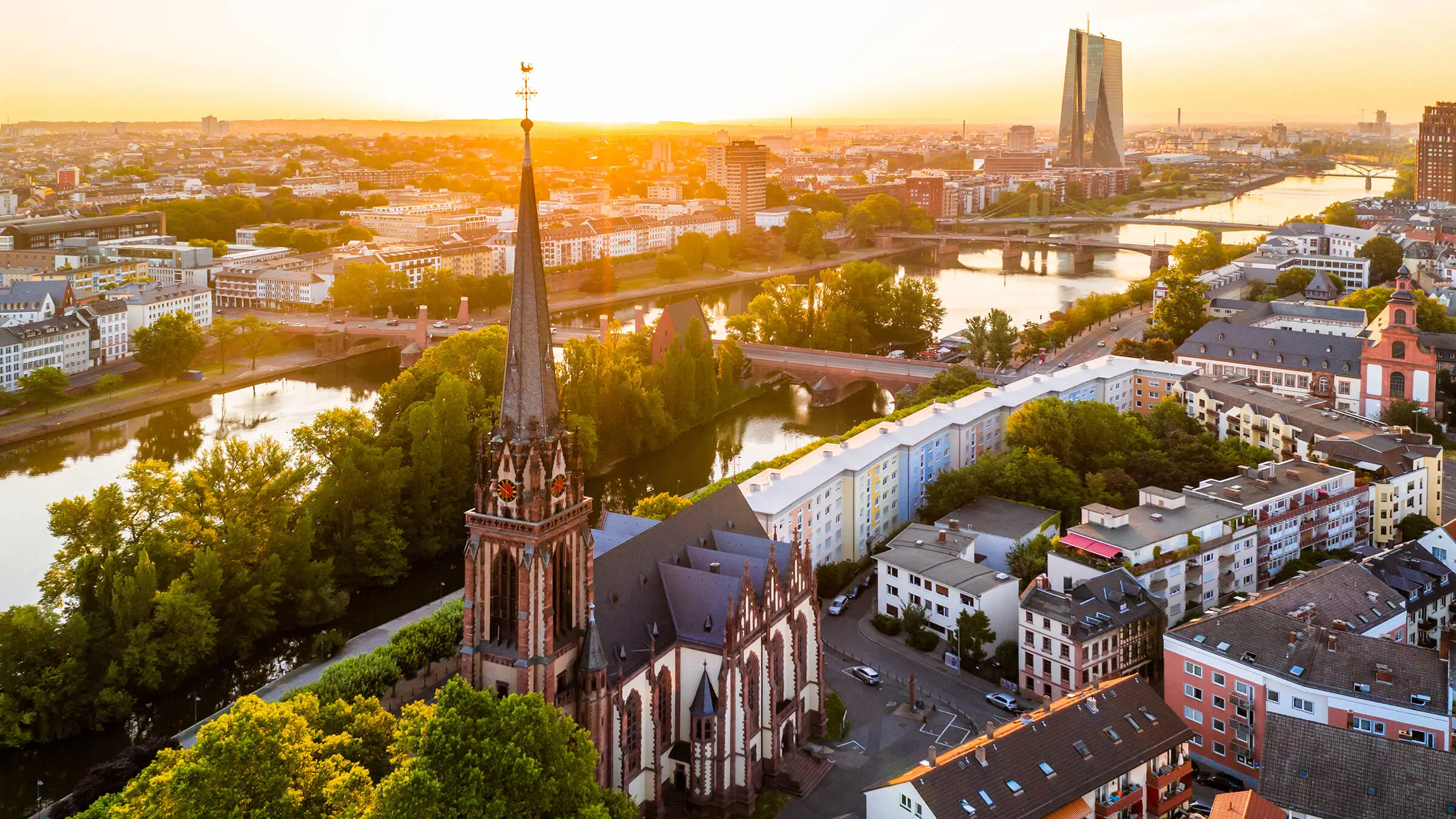 Skyline from Frankfurt.