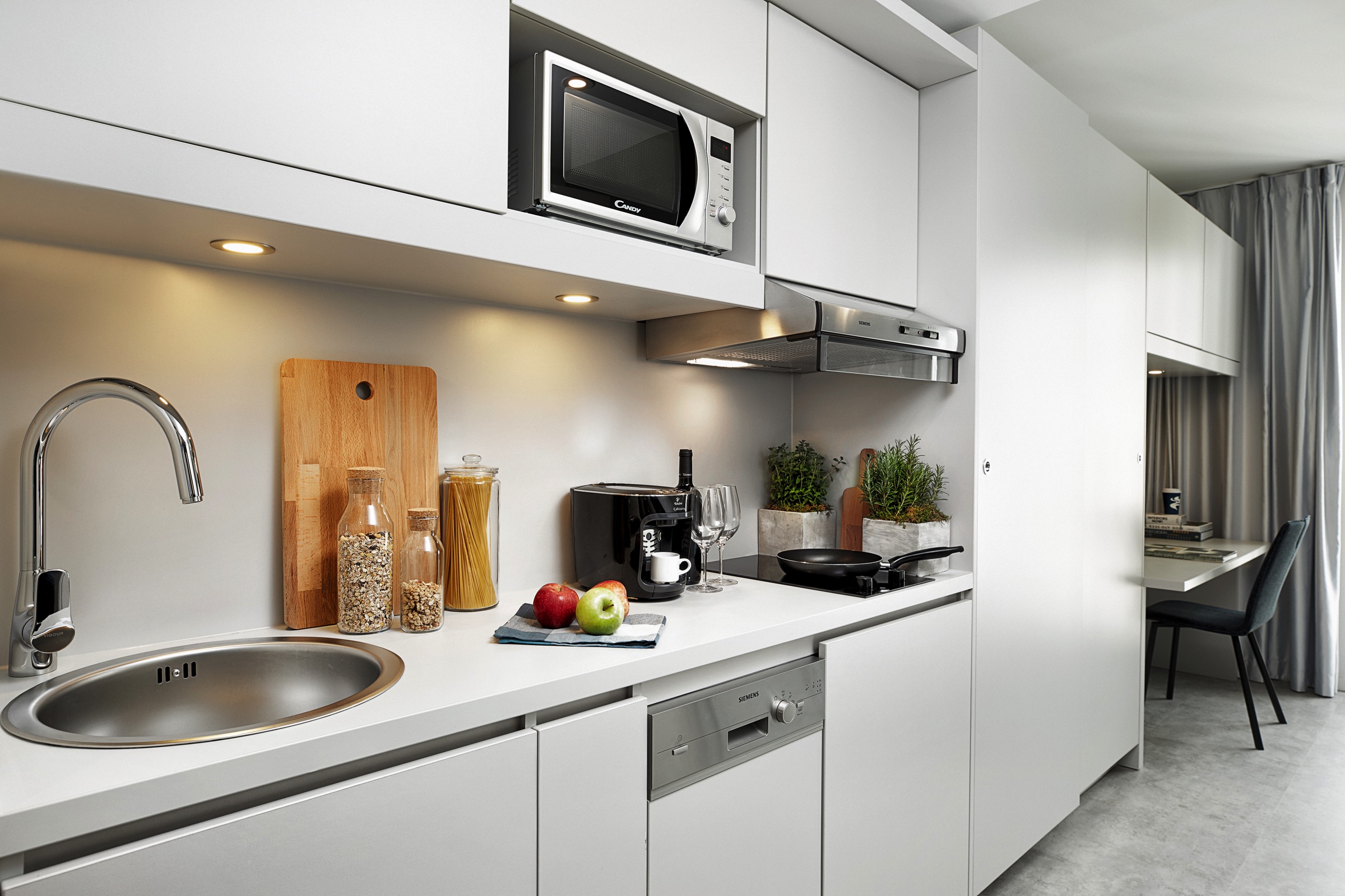 Konyha a H.ome Serviced Apartments München - H-Hotels.com Konyha a H.ome Serviced Apartments München - H-Hotels.com