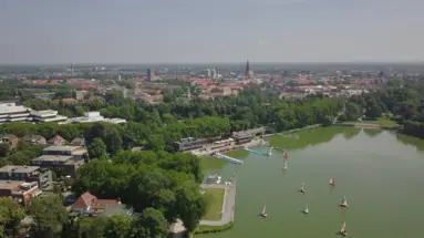 Überblick über Münster und dem Aasee Überblick über Münster und dem Aasee
