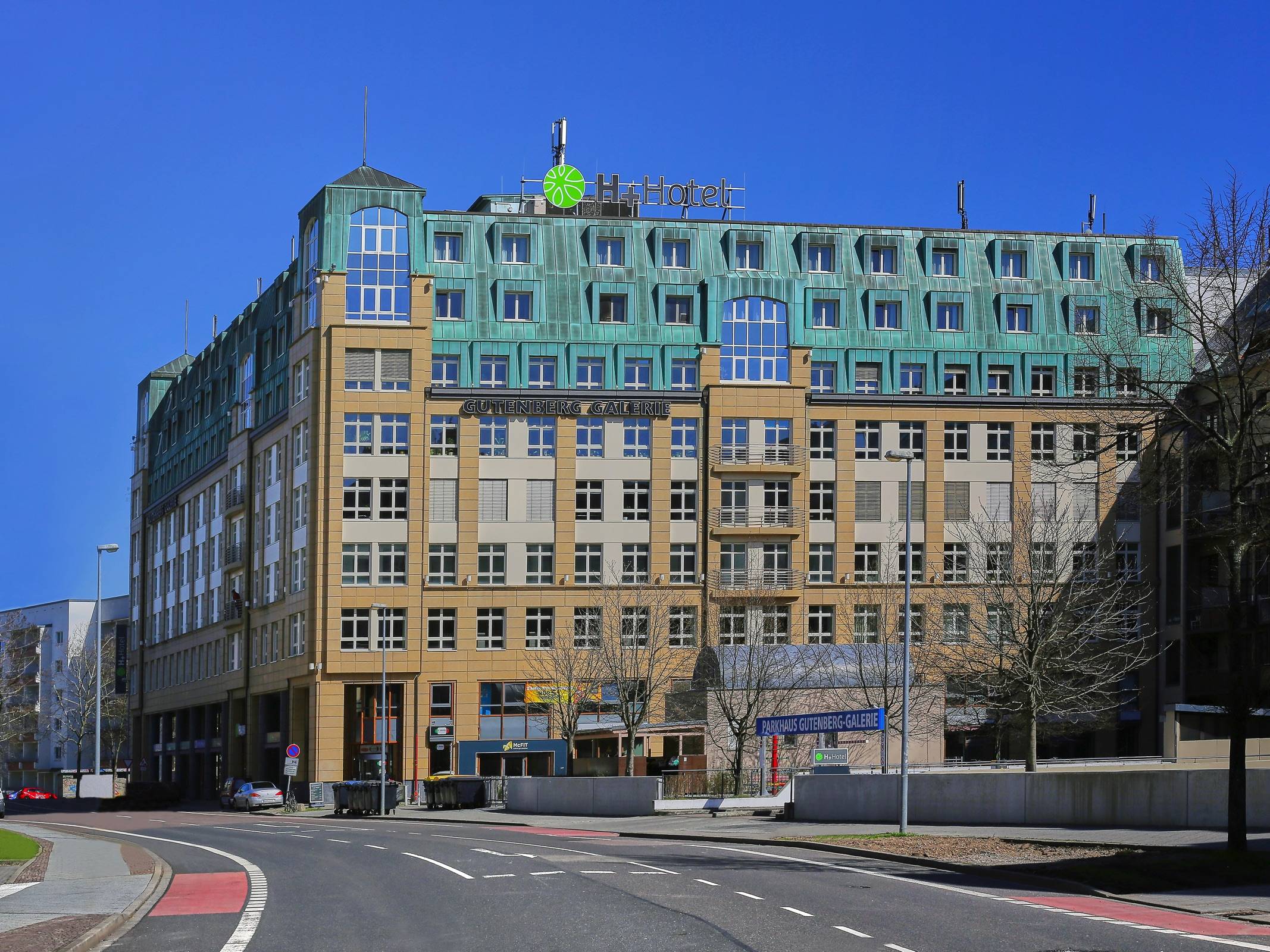 Exterior view of the H+ Hotel Leipzig - Official website