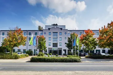 Exterior view of the H+ Hotel Hannover