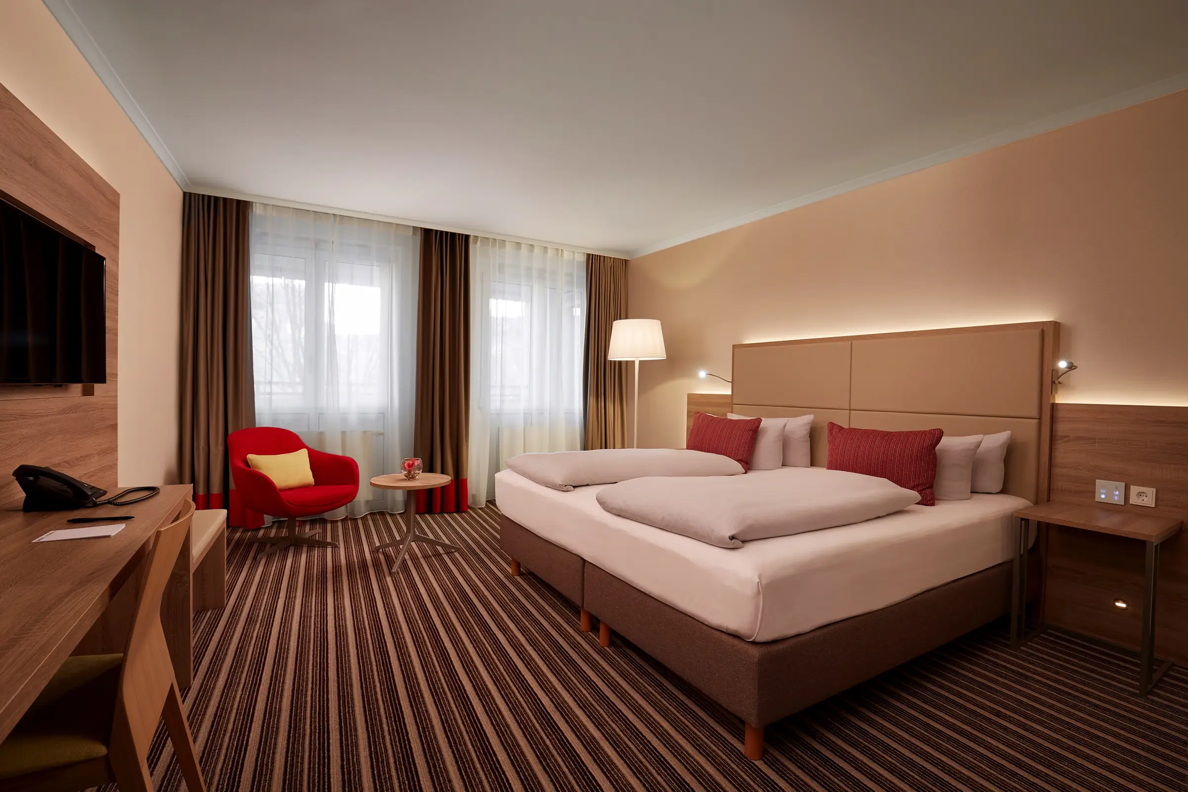 Stilvolles und großzügiges Komfort Twin Zimmer im Hyperion Hotel Berlin - Offizielle Webseite